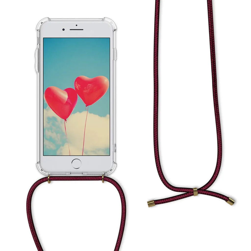 Нашейные ремешки, выдвижной силиконовый чехол для iPhone 7/8 Plus/iPhone 7/8/XS MAX/iPhone X/iPhone XR