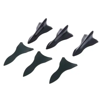 

10Pcs Universal EVO-Style Pu Rear Roof Shark Fins Spoiler Shark Fin Diffuser Vortex Generator Car Roof Spoiler Bumper0 E7CA