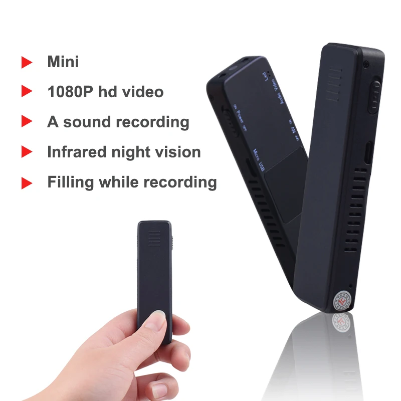 Мини камера HD ночного видения DVR микро USB зарядка ручка для записи голоса