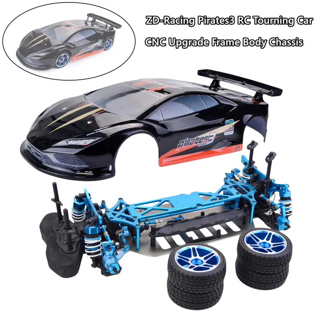 ZD-Racing Pirates3 TC-10 4WD 1/10 RC Tourning Car CNC обновленная рама для рамы корпуса