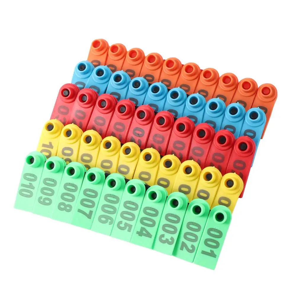 Geen. 1 500 Schapen oor tag Borden met het woord oor Laser Typen Koperen hoofd oorbellen Farm animal identificatiekaart gratis verzending