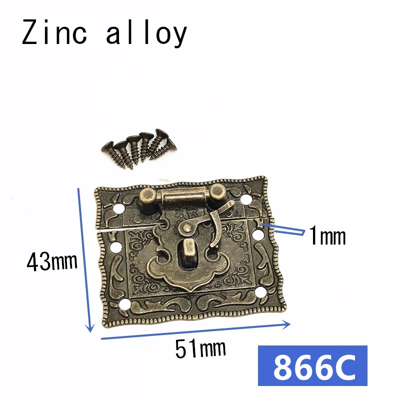Furniture Hardware Toggle Latches Jewelry Box Hasps Decorative Latches 1pc Vintage Hasp Latch