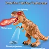 Walking Electric Dinosaur Robot Toy 47CM Water Spray Profection Walk Lay Egg Make Sound Effect With Light Walking Dinosaur Toy 4