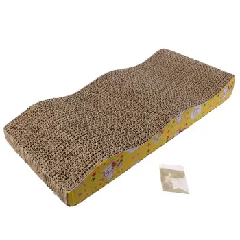 

Cat Corrugated Cardboard Wave Double Side Grinding Scratch Bed Durable Pad Toys