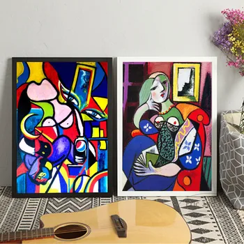 

Picasso Women Abstract Canvas Painting Posters and Prints Quadros Wall Art Picture for Living Room Home Decor Cuadros