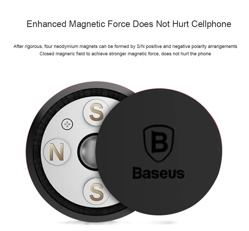 Baseus Magnetic Car Phone Holder For iPhone Samsung Universal Magnet Mount Holder for Phone in Car Cell Mobile Smartphone Stand iphone holder for car