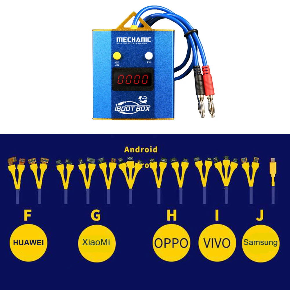 Mecánico IBoot Box iPhone fuente de alimentación abierta línea de la máquina soporte DC5V-28V Puert
