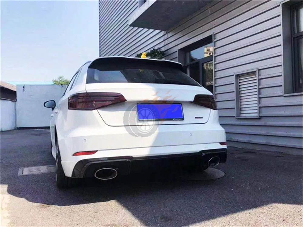 Идеальный фитинг для заднего диффузора RS3 для A3- Sport Edition хэтчбек только с выхлопами из нержавеющей стали