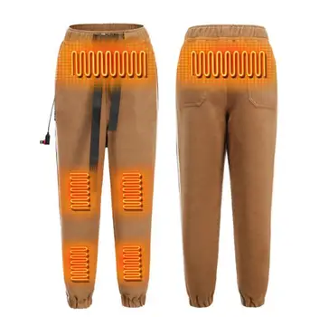 

Winter Heating Pants Men Women Electric Motorcycle Heated Pants USB Electric Trousers 9 Pcs Heated Pads XS-4XL