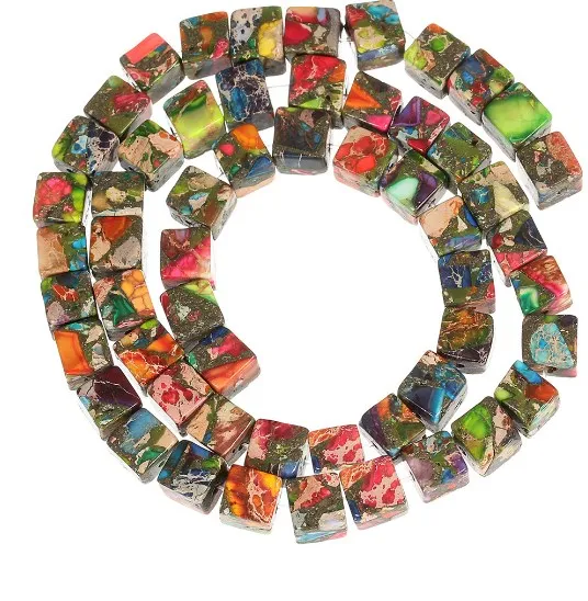 

Квадратные бусины Императорского камня 7 мм 50 шт./лот для изготовления ожерелья своими руками аксессуары для изготовления ювелирных изделий красочные шарики dg4s