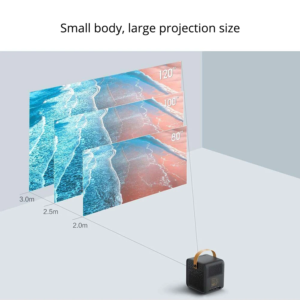 Умный проектор Xiaomi fengmi 1080P DLP 700ANSI люменов 2 Гб + 16 ГБ Android Wi Fi аккумулятор поддержка