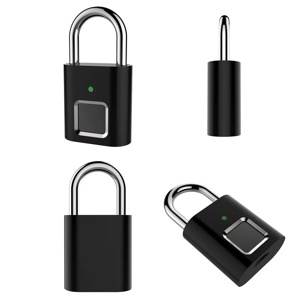 Безопасный дверной замок, умный, без ключа, USB, перезаряжаемый, отпечаток пальца, замок для шкафчика, умный, домашний, без ключа, замок