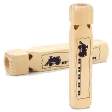 1 шт. локомотив звук Предупреждение паровой деревянный паровой поезд свисток игрушка деревянный поезд свисток