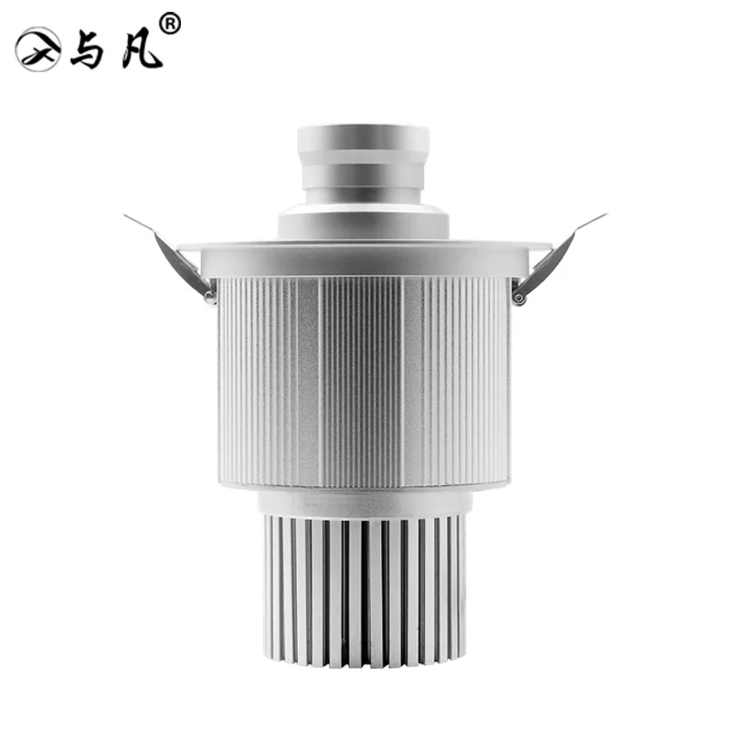 Потолочный проектор с логотипом для рекламы серебристый Gobo 80 Вт встроенная