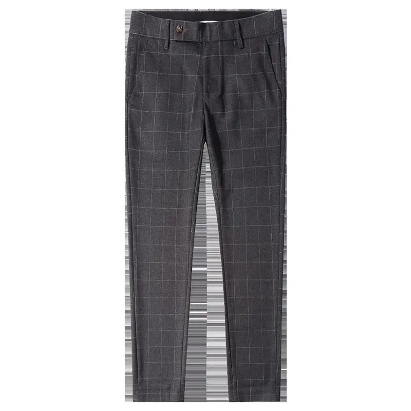 Новое поступление Повседневное хлопок мужской костюм брюки Slim Fit молнии Tretchable брюки Чинос Pantalones Deporte дизайн Повседневная обувь