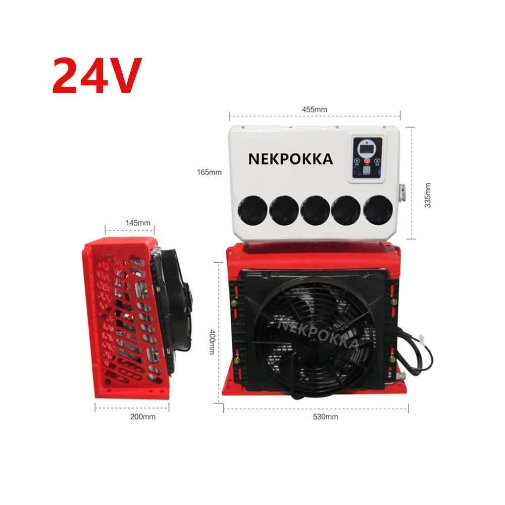 12V/24V Electric Air Conditioner for AutomobileZero Oil Consumption Electric Air Conditioning Vehicle Battery Air Conditioning