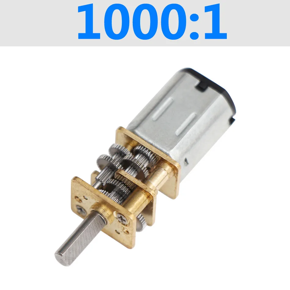 12GA 1000:1 DC 3V 6V 12V ультра низкая скорость маленький Электрический мотор-редуктор N20 RC умный автомобиль робот двигатель игрушки Хвост Вал кодировщик