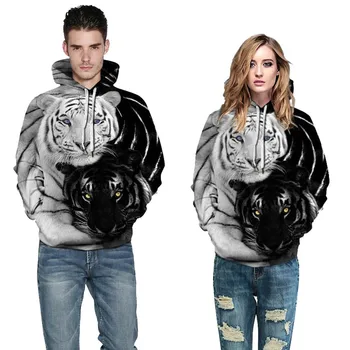 

2020 Autumn Winter Wolf Shape Hoodie Sweatshirt for Man and Woman Clothes