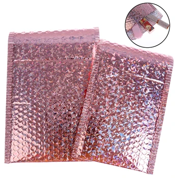 

10Pcs Champagne Gold Bubble Mailer DIY Wedding Gift Shipping Packaging Bag