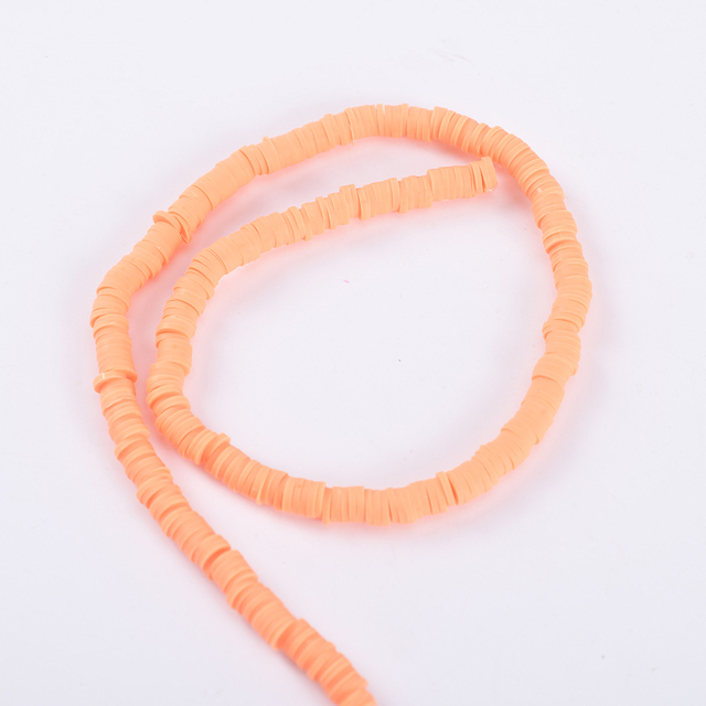 30 Colors 6mm Recyclable Polymer Clay Disc Spacer Beads Necklace Bracelet Handmade Loose Charms Beads For Jewelry Making