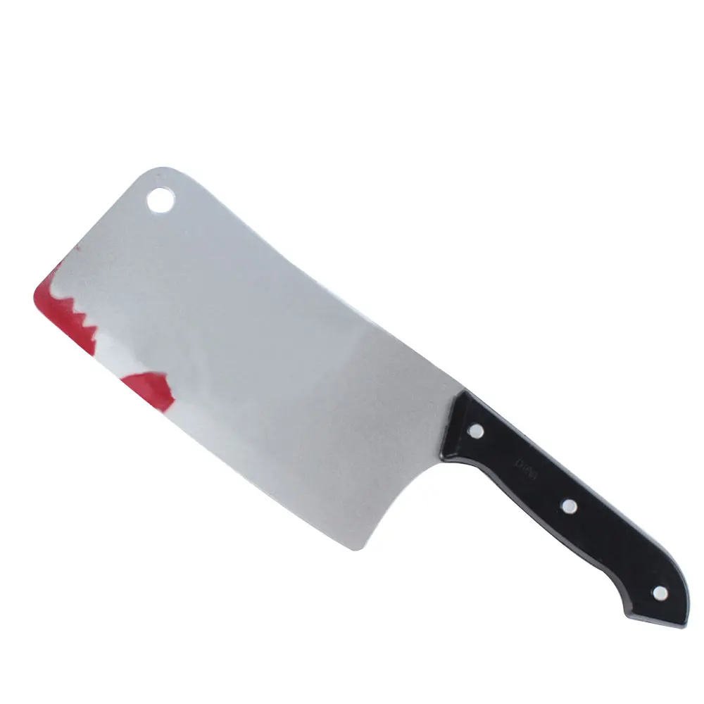 kitchen knife Хэллоуин маскарадный костюм страшное оружие пластиковая пила Пиратский крюк нож косплей реквизит - Цвет: kitchen knife