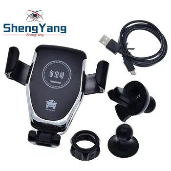 

Qi Car Fast Wireless Charger For iPhone 8 8 Plus XS 7.5W 10W Car Wireless Charger For Samsung Galaxy S8 S9 S10 Note 9 Charger