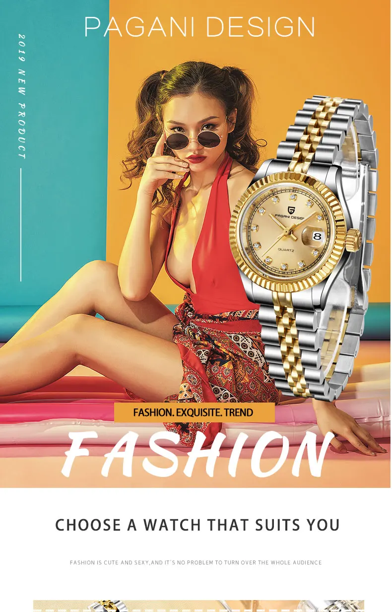 Pagani новые часы для женщин золотые Простые Модные наручные часы роскошные женские часы женский браслет Reloj Mujer Часы Relogio Feminino