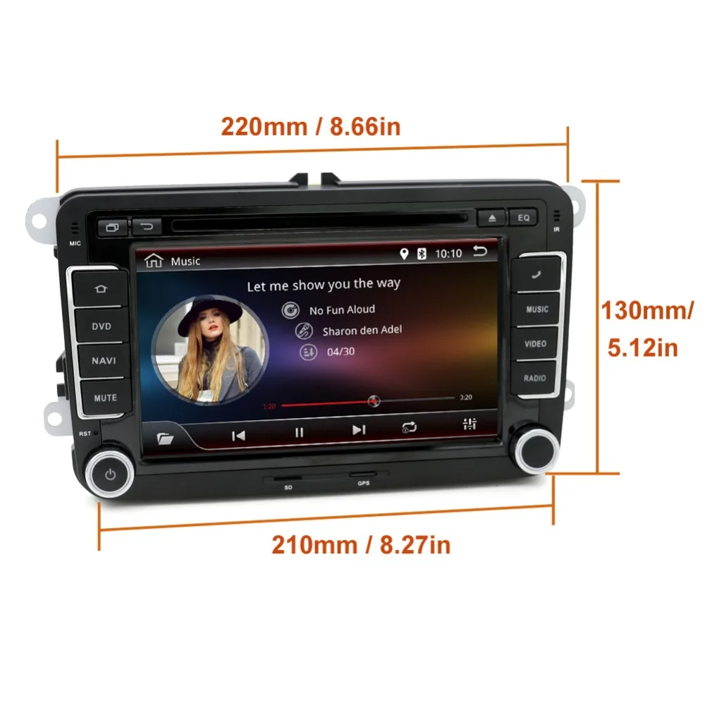 Bosion Android 9,0 PX6 автомобильный dvd-плеер gps Navi для Volkswagen Skoda Octavia golf 5 6 touran passat B6 polo tiguan аудио 4 ГБ 64 ГБ