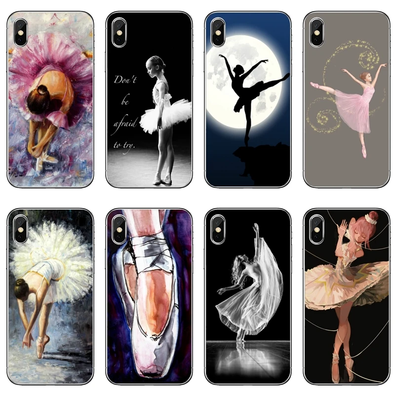 Мягкий чехол для телефона с изображением Танцующей Балерины Samsung Galaxy S10 Lite S9 S8 S7 S6