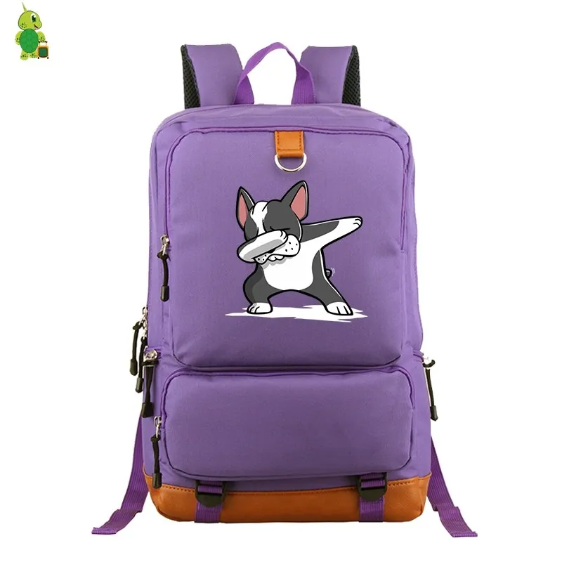 Школьный рюкзак Забавный Beagle Boston собака корги сумки для подростков женщин и мужчин ноутбук удобный рюкзак для путешествий Сумки Большой рюкзак - Color: 26