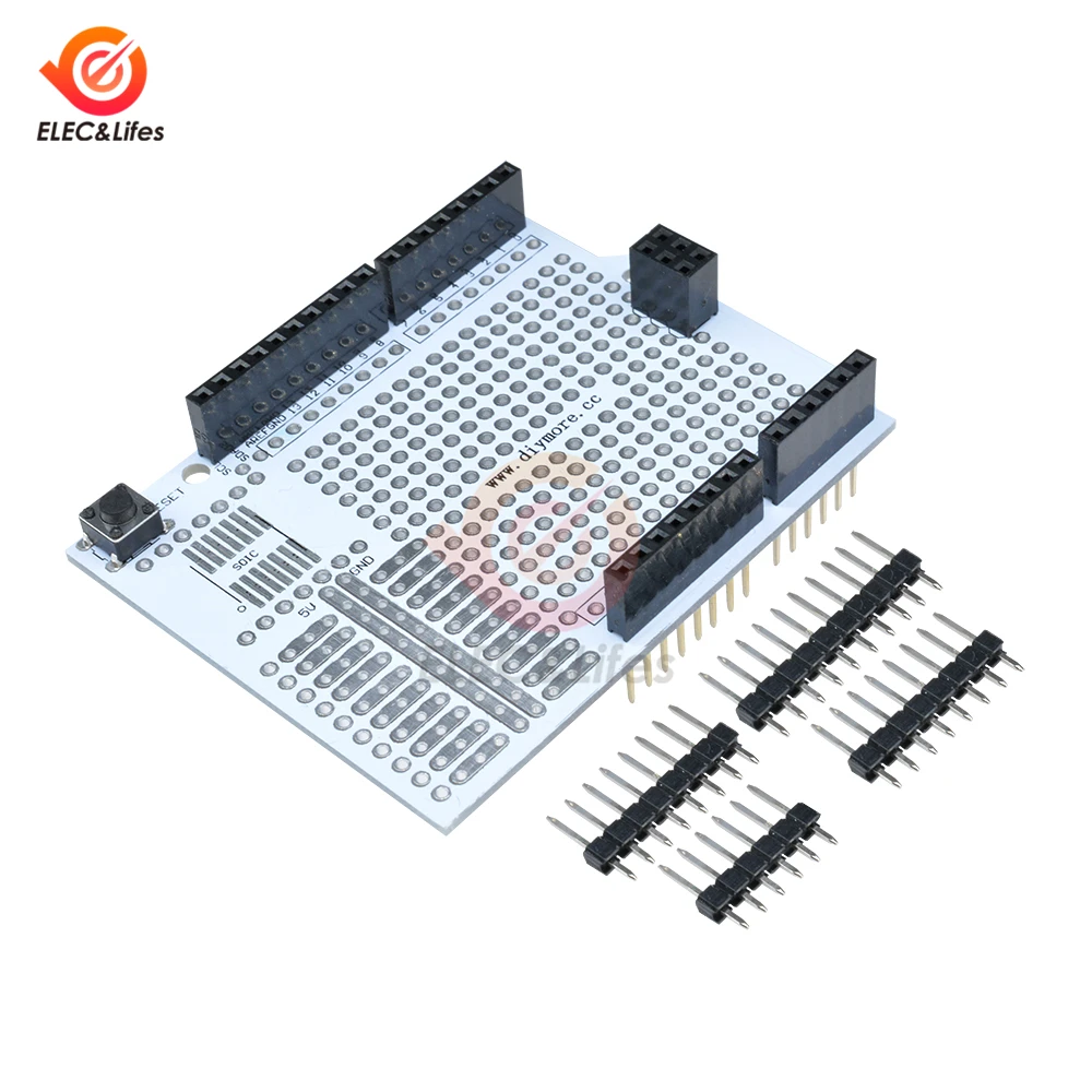 Для Arduino UNO R3 прототип Плата расширения PCB Proto модуль C защитной панелью DIY