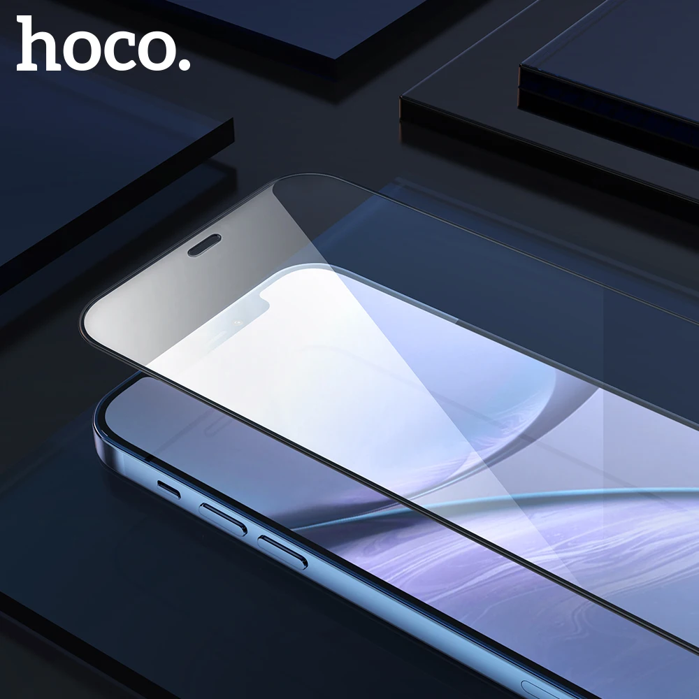 HOCO 2020 для Apple iPhone 12 pro Max HD Закаленное стекло пленка защиты экрана 3D полный защитный чехол iphone mini|Защитные