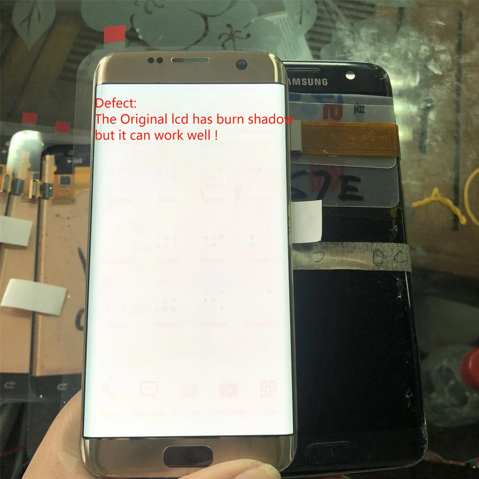 5.5'' SUPER AMOLED display with frame for SAMSUNG