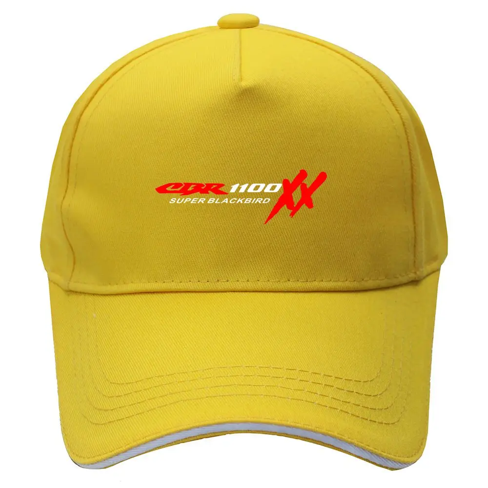 Топ CBR 1100 супер черный Дрозд XX оберточная Стеклопластиковая Snapback мотоциклы черные мужские Хип Хоп Кепка с регулировкой размера шляпы - Цвет: Цвет: желтый