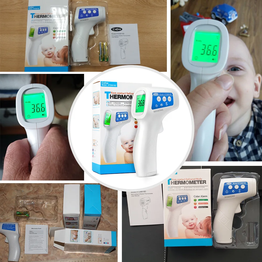 New Muti-fuction portable Baby/Adult Digital Termomete Infrared Thermometer Gun Non-contact Temperature Measurement Device