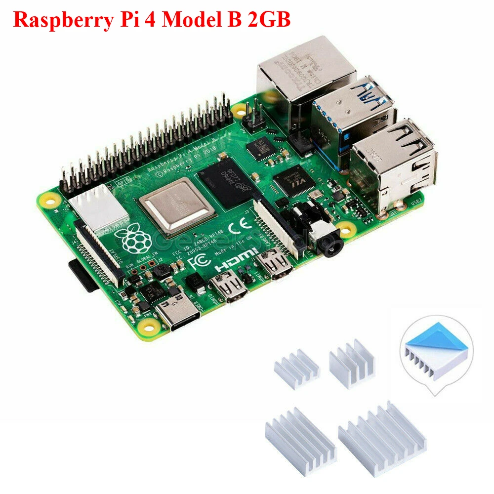 Raspberry Pi 4 Model B 2GB Ram 1.5GHz 64-bit quad-core Latest