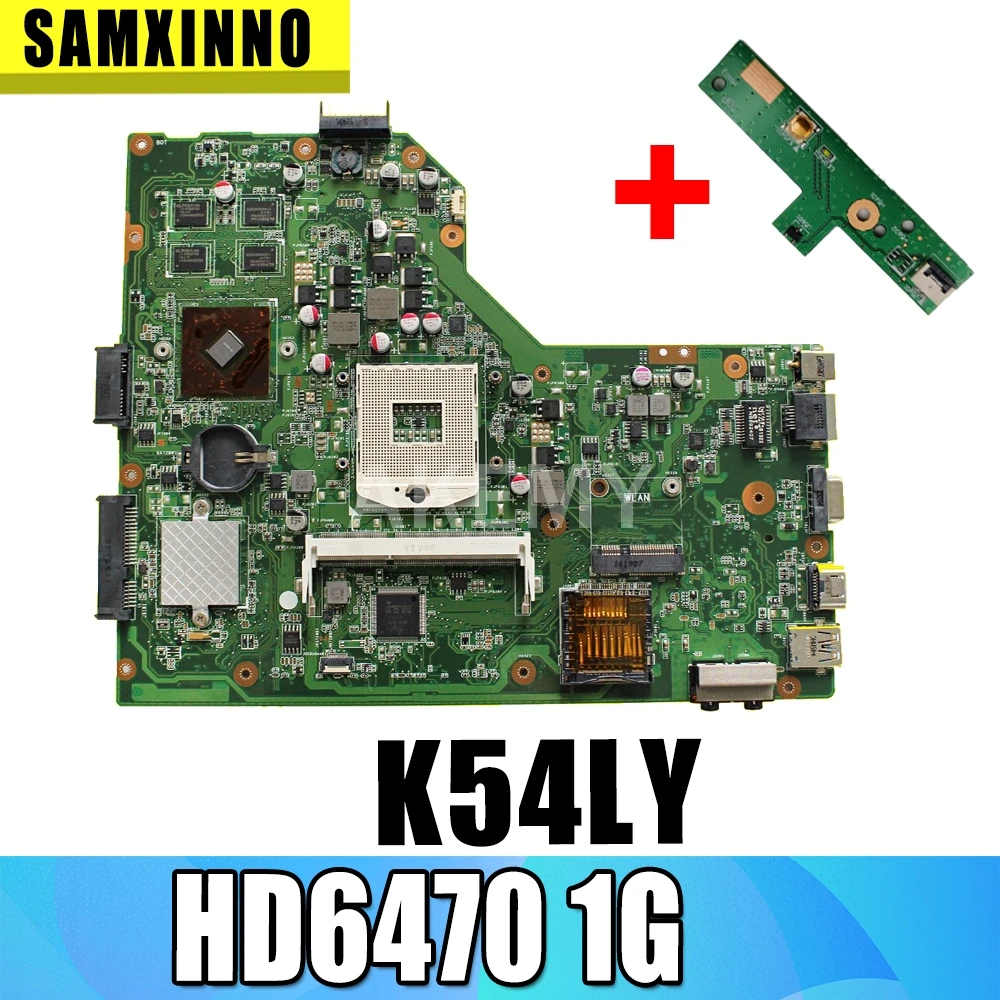 K54LY материнская плата Rev 2 1 HD6470 1G для For Asus X54HR X54HY X54LY A54H A54HR ноутбука плата|rev 2.1|k54ly