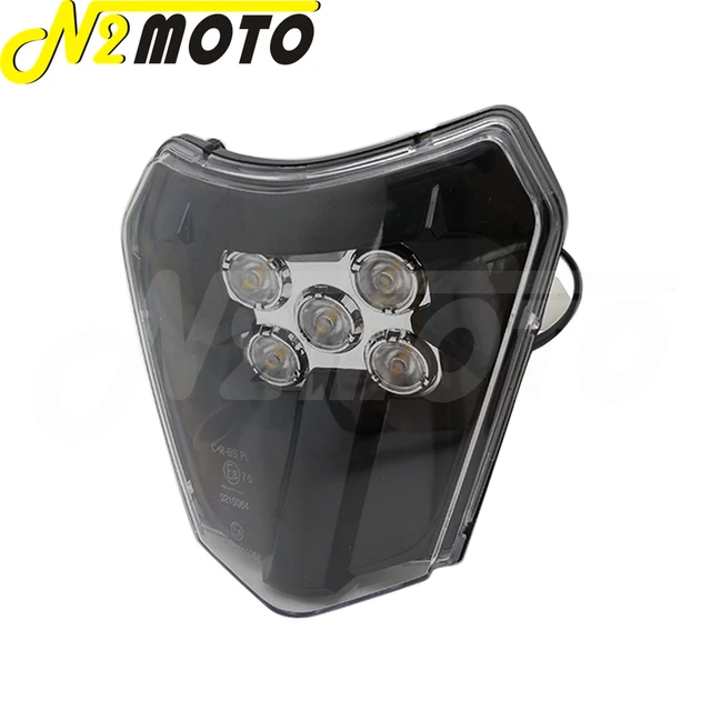 Motocross Enduro LED Headlight Headlamp Mask Cover For KTM 125 150 250 300  350 400 450