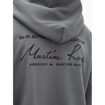 

New Martine Rose Letter Embroidery Hoodie oversized1:1 High Quality Loose fit HipHop Martine Rose Sweatshirts women men hoodies