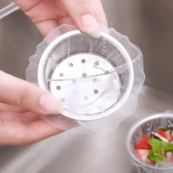 

Kitchen Sink Strainer Filter Screen Bag Garbage Sewer Net Portable Drain Strainerfor Bathroom Kitchen Accessories @HUN