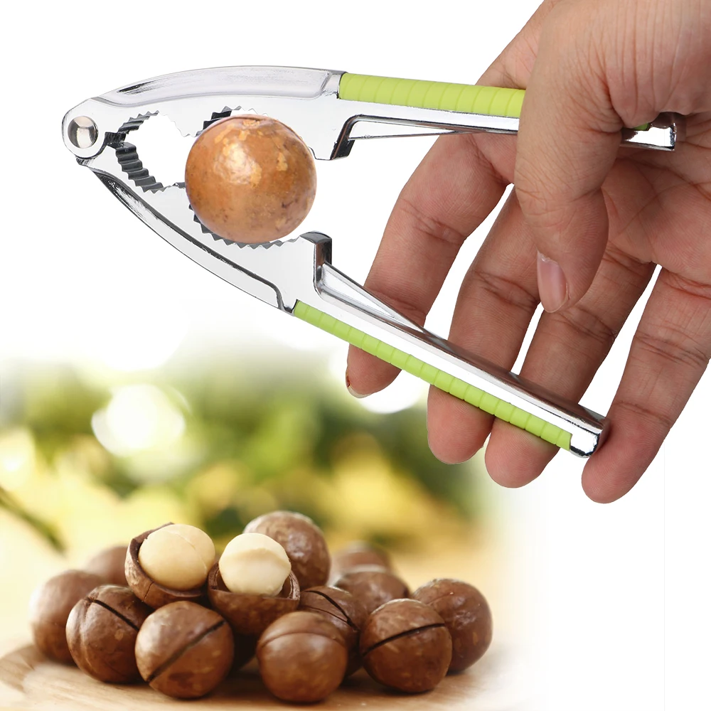 Quick Walnut Cracker Nut Cracker Stainless Steel Nutcracker Pine Pecan Hazelnut Plier Multi-Function Nut Clip Kitchen Tools