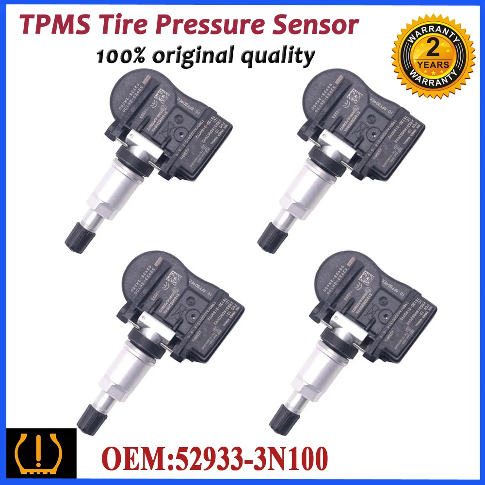 Датчик давления в шинах 52933-3N100 52933-2M650 для Hyundai Accent Genesis I30 Ix55 Santa Fe Iii Solaris 2008-2023 433 МГц