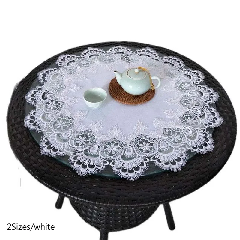 Роскошный кружевной коврик для кружевного стола тканевый фетровый подстилка