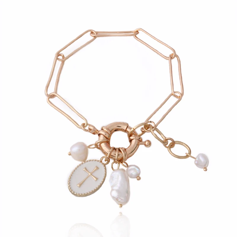

Freshwater Pearls Bracelete shell Nationality manual Braceletes Pulsera de piedra Mujer de Bohemia Bangle Jewelry grinch