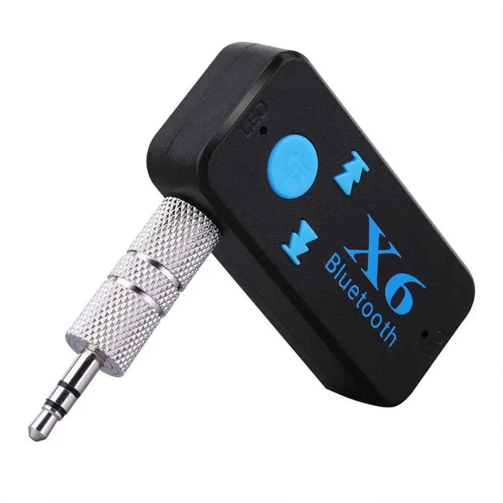 

HETNGSYOU X6 Wireless Aux Cable Bluetooth Adapter Bluetooth Audio Receiver Car Kit Support TF Card Aux Bluetooth Receiver Stereo
