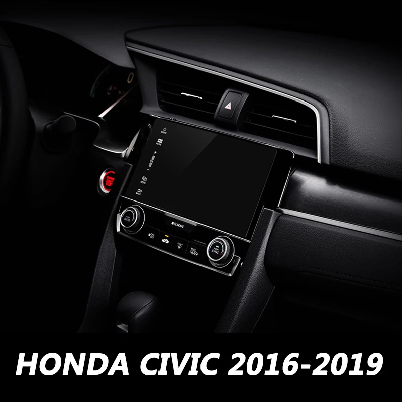 

Car GPS Navigation Tempered Glass Screen Protector Cover For Honda Civic 10 10th 2016 2017 2018 2019 Protective Film Car Styling