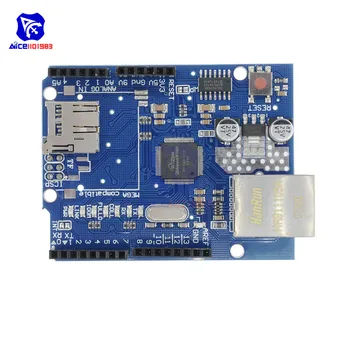 

diymore Ethernet Shield W5100 USB Type-B Port TF Card Slot Development Board for Arduino R3 Mega 2560 1280 A057