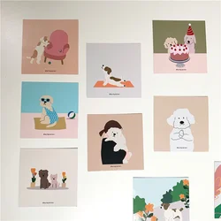 Lot de 10 cartes de Journal Super mignonnes, matériel de compte à main, carte postale murale, décoration de fond de bureau, accessoires Photo 