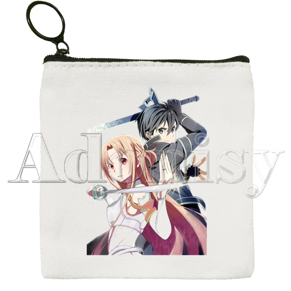 Sword Art Online Hand-painted Wallet Blank Canvas Pure White Cloth Bag Customized  Hand-painted Small Coin Bag - AliExpress