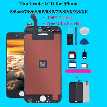 

LCD For iPhone 6 5s 7 8 6S Plus Display Touch Screen digitizer Replacement For iPhone X XR XS MAX OLED Module pantalla Hot offer